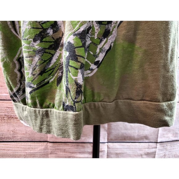 APPROPRIATE BEHAVIOR Army Green w Silver & Black Butterflys 4X (26/28W) - Picture 8 of 9